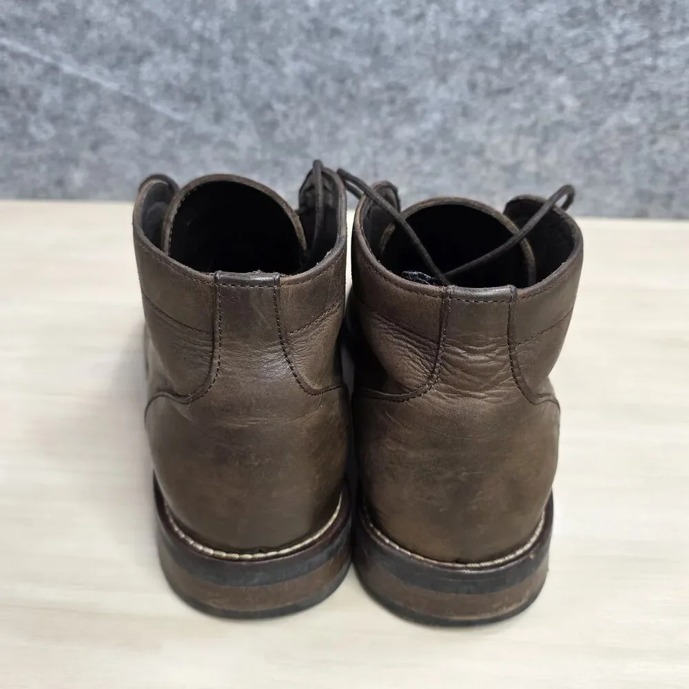 Rhodes Felix Chukka Lace Up Boots Huckberry Brown Leather Men's US Size‎ 10